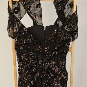 Black Sheer Formal Maxi Dress